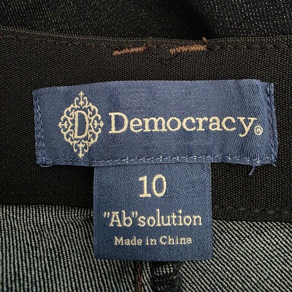 Democracy Ab Solution Booty Lift Jeggings Women’s Sz 10 Dark Wash Slimming Jean - Picture 5 of 9